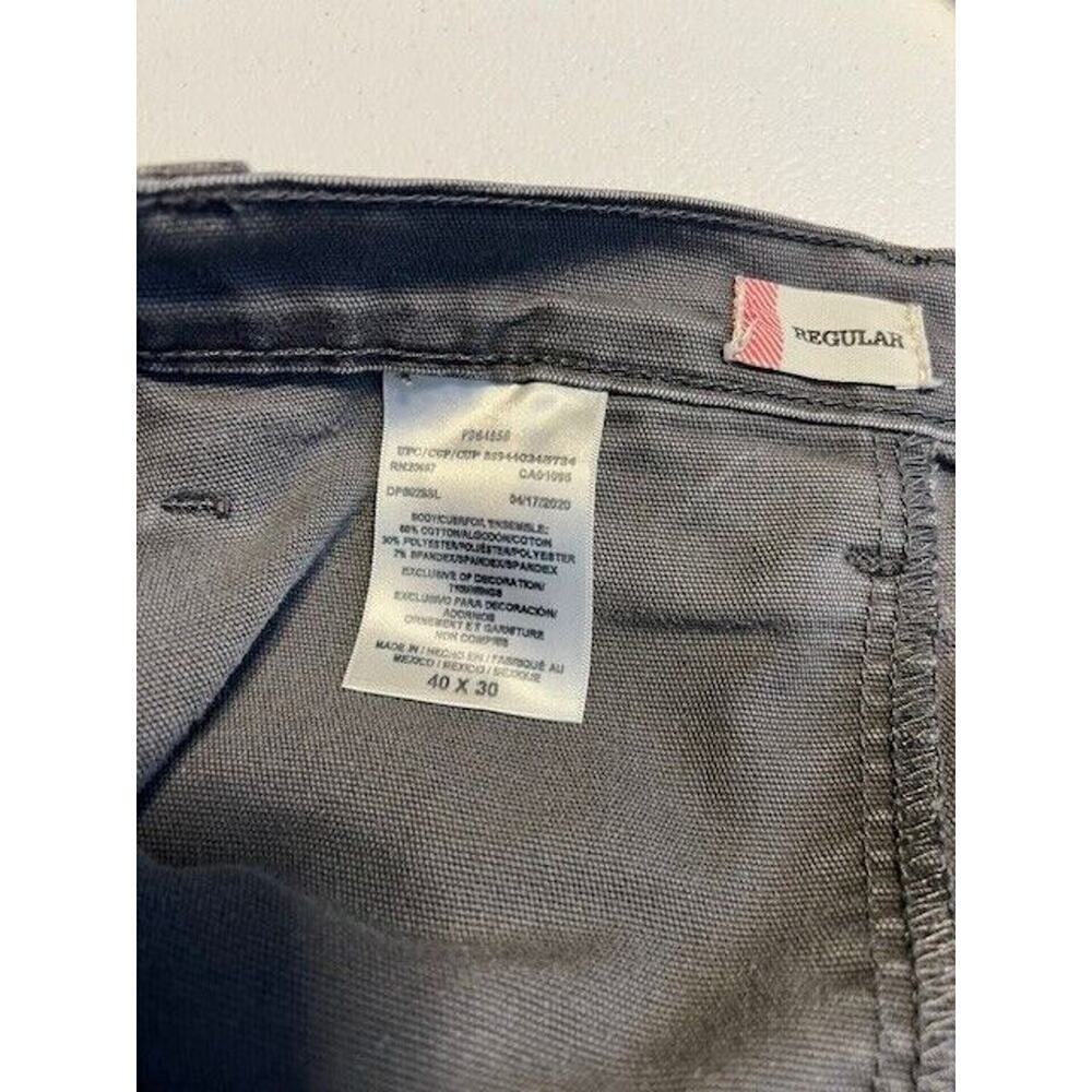 Dickies Flex Stonewashed Grey Lightweight Carpenter Pants Men's size 40 x 30 - Picture 7 of 11